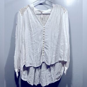 Free people White Button-Down Blouse